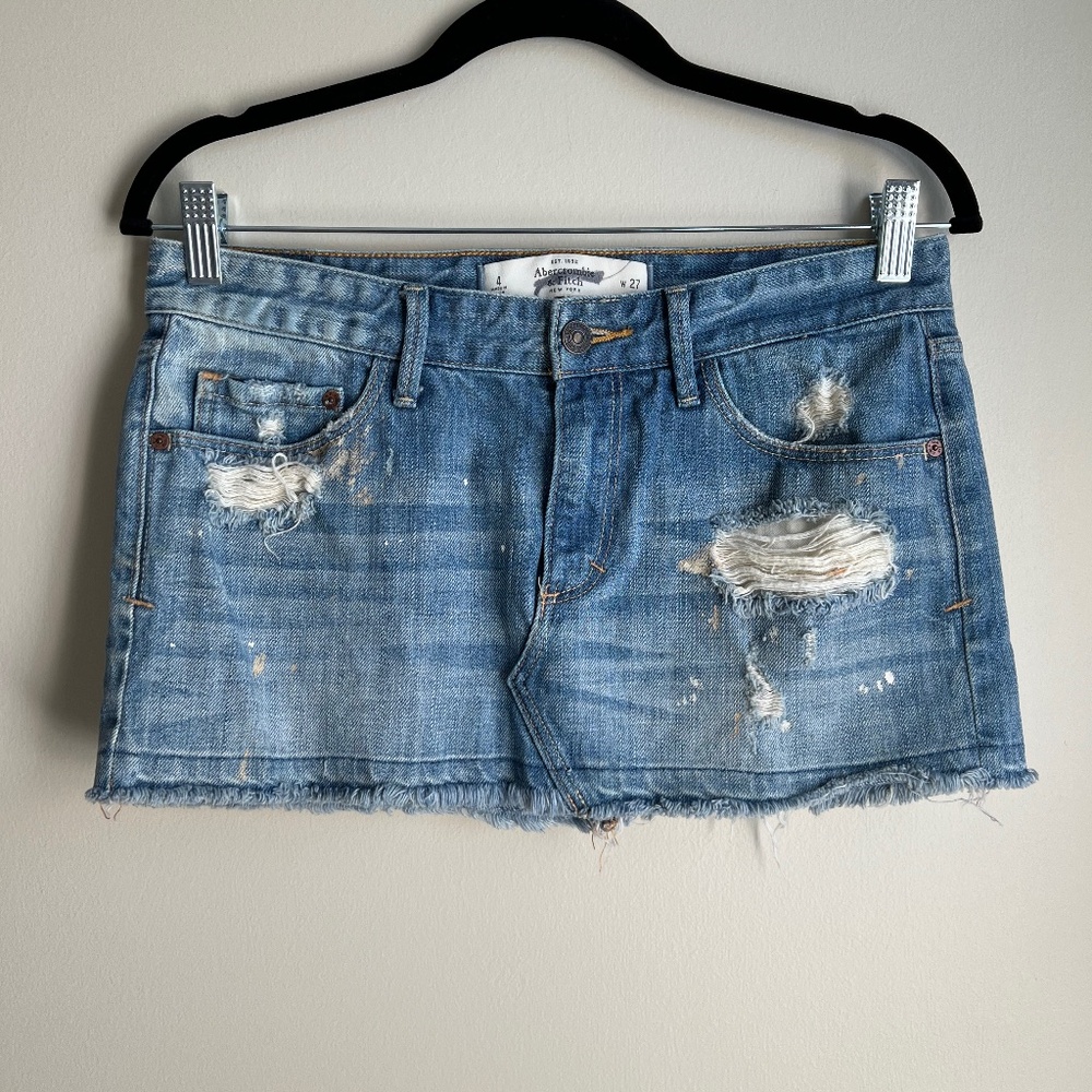 Abercrombie & Fitch Mini Denim Skirt